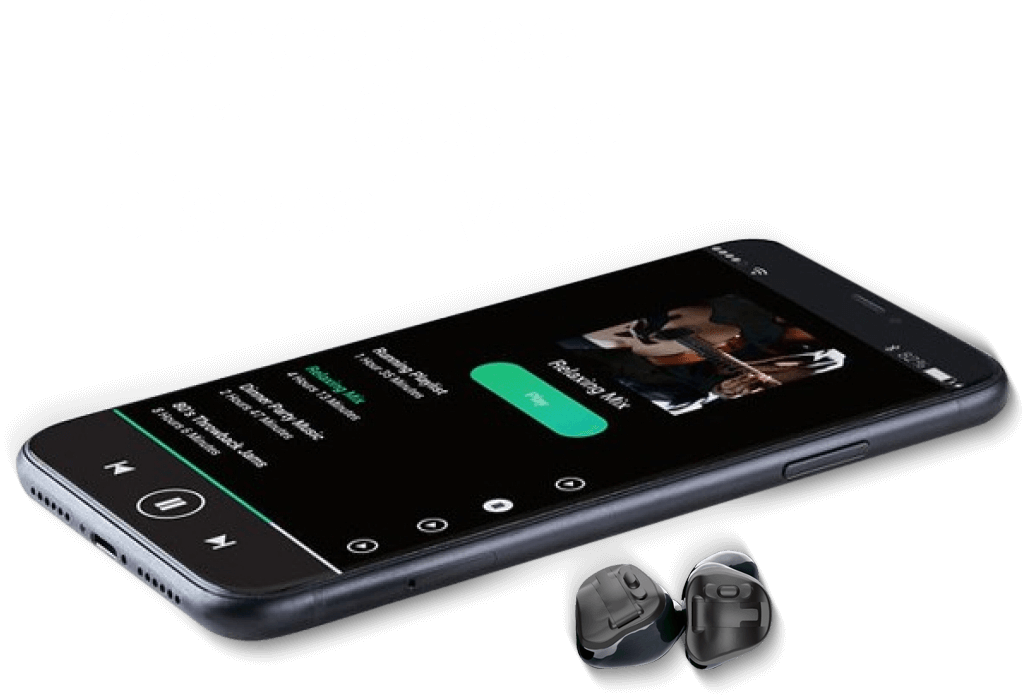 Aparelho auditivo Phonak Virto Black em detalhe