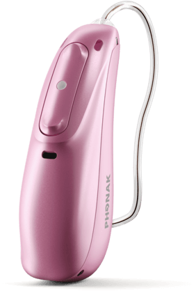 Phonak Audéo Lumity na cor Rosa Precioso